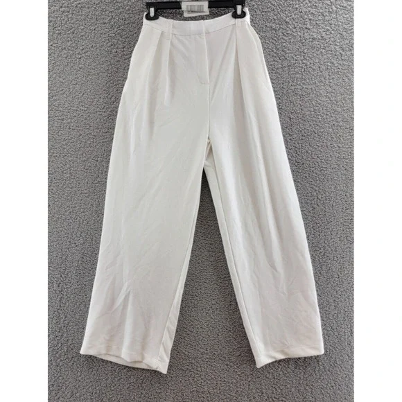 knee length dresses for ladies Tall High Waist Flare Dress Pants White / L / 37